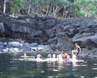 Swimming at the Queen's Bath