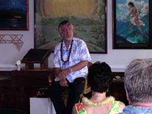 Serge doing Talk Story.